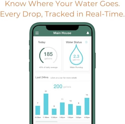 Flume F2X Smart Home Water Monitor and Leak Detector (Newest Model) – Real-Time Water Usage Tracking, Indoor/Outdoor Leak Alerts, Irrigation & Sprinkler Monitoring, Easy No-Plumbing Installation - Image 4