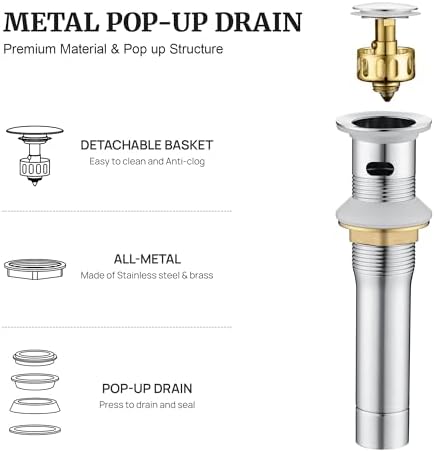 Ultimate Unicorn Bathroom Sink Stopper, with Overflow Hole, Chrome - Image 2