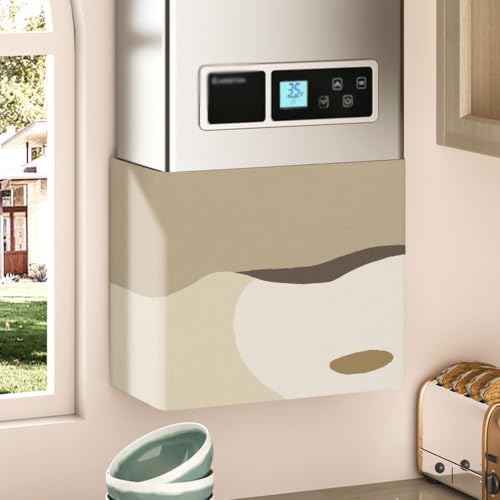 Soft Linen Boiler Pipe Shielding Cover for Kitchen & Bathroom Decor by Unknown