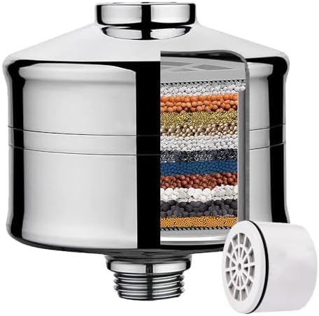 Amorix Shower Filter, 15 Stage Shower Head Filter for Hard Water by AMORIX