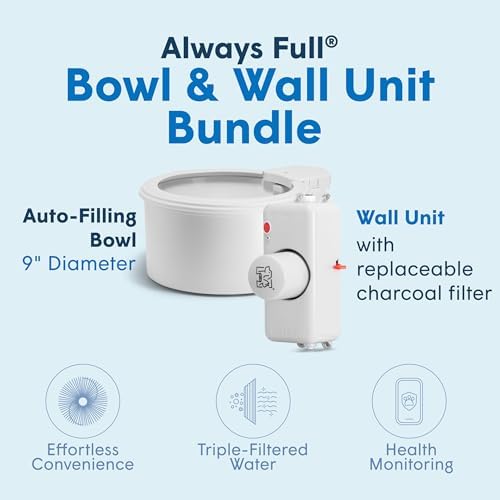 9" Self-Refilling Dog Water Bowl with Wall Unit - Image 2