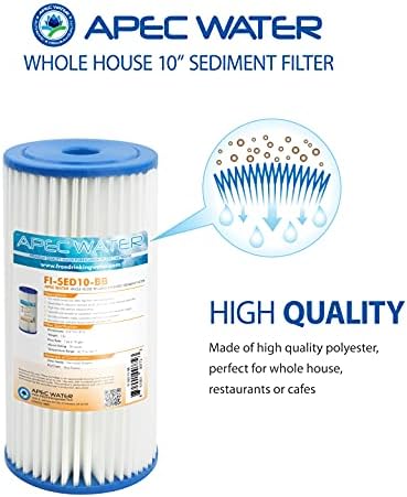 APEC Water Systems CB1-SED10-BB Whole House Sediment Water Filter 10" Home Filtration System - Image 3