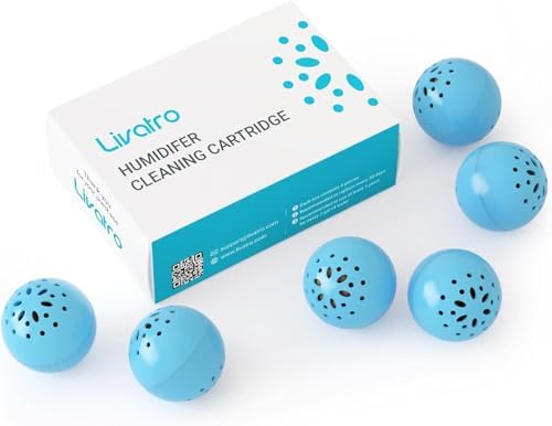 Livatro Blue Humidifier Cleaning Balls, 30-Day Tank Care, 6 Pack by Livatro