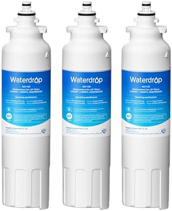 Waterdrop ADQ73613401 Water Filter, Replacement for LG® LT800P®, 3 Pack by Waterdrop