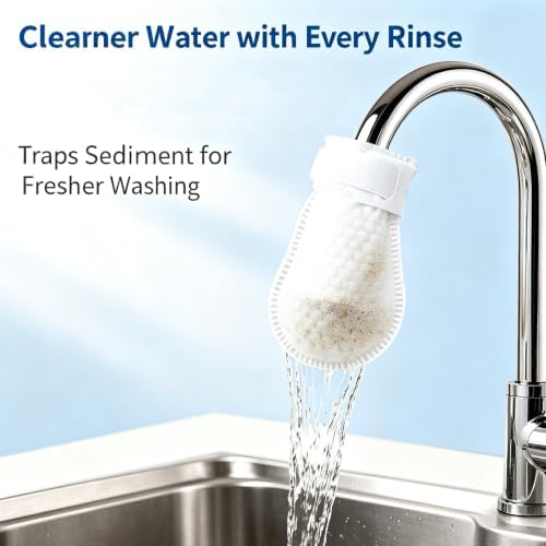 Faucet Filter Cotton Bags, Replaceable Non-Woven Sleeve for Kitchen & Bath (50 Pcs) - Image 3