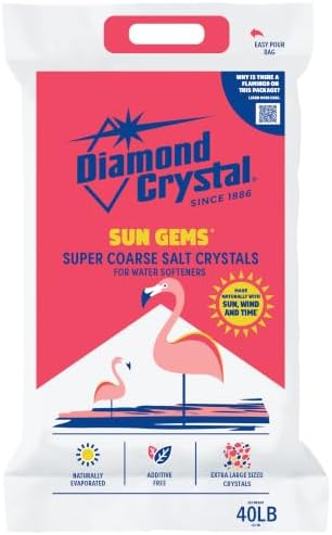 Diamond Crystal 4 Pack Sun Gems Water Softener Super Coarse Salt, 40 Pounds - Image 2