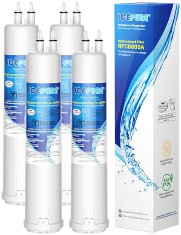 ICEPURE EDR3RXD1 Water Filter Replacement for Everydrop Filter 3, 4 PACK by ICEPURE