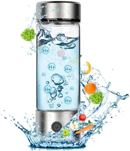 Fakllod Hydrogen Water Bottle Generator, Portable Rechargeable aquahealth Hydrogen Water, Hydrogen Water Ionizer Machine, with SPE/PEM Technology, for Home Office Travel Fitness Drinking by FAKLLODHEALTHYLIFE