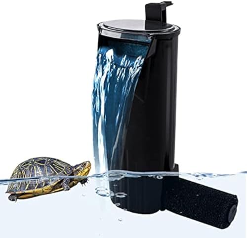 PULACO Aquarium Internal Filter 3 to 20 Gallons, for Turtle Tanks, Reptiles, Amphibians, Frog, Cichlids, Newt or Fish Tank by PULACO