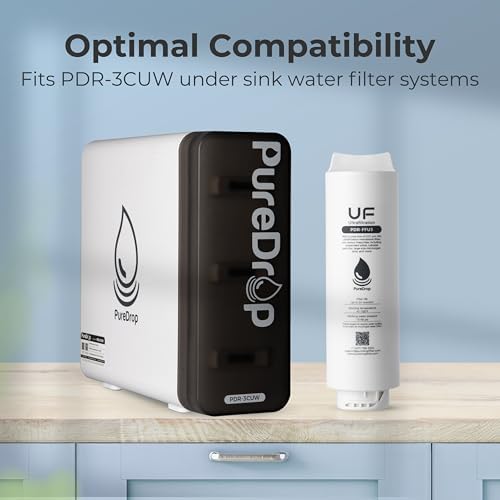 PureDrop PDR-FFU3 0.01μm Ultra-Filtration Membrane Replacement Filter Cartridge for PDR-3CUW Under Sink Water Filter System - Image 2