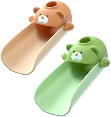 SKYROKU Faucet Extender for Toddlers with Temperature Sensor, Cute Bear by SKYROKU