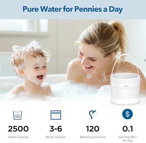 2500 Gallon Bathtub Water Filter, 15L/Min High Flow Bath Faucet Filter for Hard Water, Chlorine Removal for Skin & Hair Care - Image 4