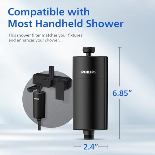 PHILIPS Shower Filter, Reduces Chlorine & Heavy Metals, AWP1775BK/37 - Image 4