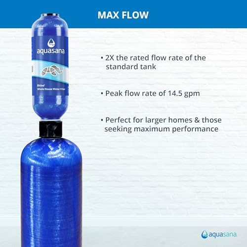 Aquasana Max Flow Whole House Water Filter | Carbon & KDF | WH-1010-CT-LM - Image 5