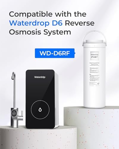Waterdrop WD-D6RF Filter, Replacement for WD-D6-B Tankless Reverse Osmosis System, 1-Year Lifetime, Reduce PFAS - Image 2