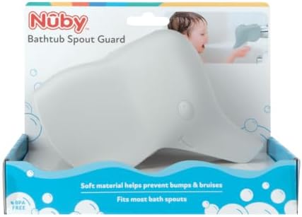 Nuby Safety Bathtub Spout Guard with Top Opening for Diverter– Elephant - Image 4