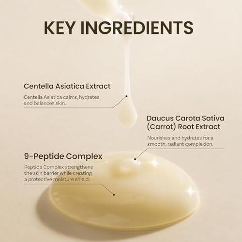 ONGREDIENTS Skin Barrier Calming Lotion | Lightweight Moisturizer for Dry, Sensitive Skin | Centella, 9-Peptide Complex, Glucose, Soothing, Hydrating | Vegan, Korean skincare (220ml / 7.43 fl Oz) - Image 3