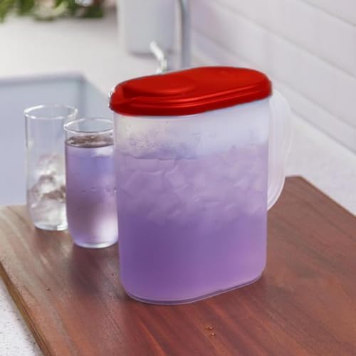 1 Gallon Water Pitcher with Lid & Pivot Spout -Slim Design Fits Fridge Door - Image 2