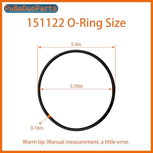 6-Pack 151122 O-Rings Compatible with Pentek Big Blue Water Filter Housings Seals Gasket, for Pentair, Culligan HD-950A,Heavy-Duty Nitrile Rubber Seals for Leak-Free Filtration Systems - Image 3