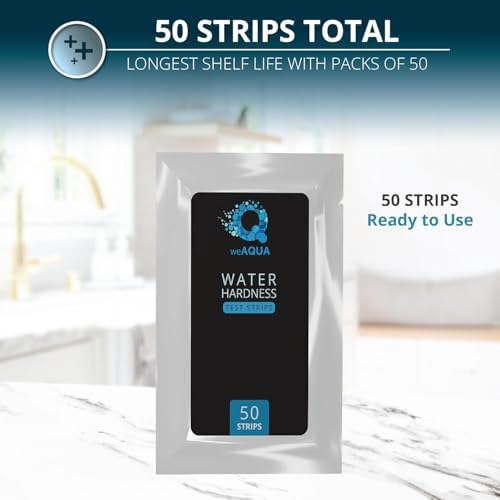 WeAQUA Water Hardness Test Kit - DoubleCheck 50 Strips - Hard Water Testing Kit – Tests Calcium & Magnesium (0–425 PPM) – for Tap, Well, Drinking, Pool, Spa & Dishwasher - Image 3