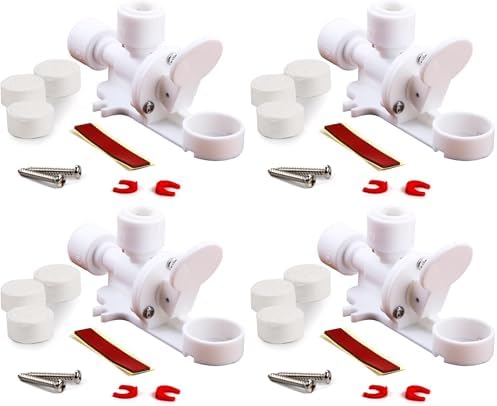 Frizzlife LSV02 Leak Stop Valve for PD600 Undersink Reverse Osmosis - 3/8' Quick Connect Leak Detector, Automatic Water Shut Off Protection (Pack of 4) by FRIZZLIFE