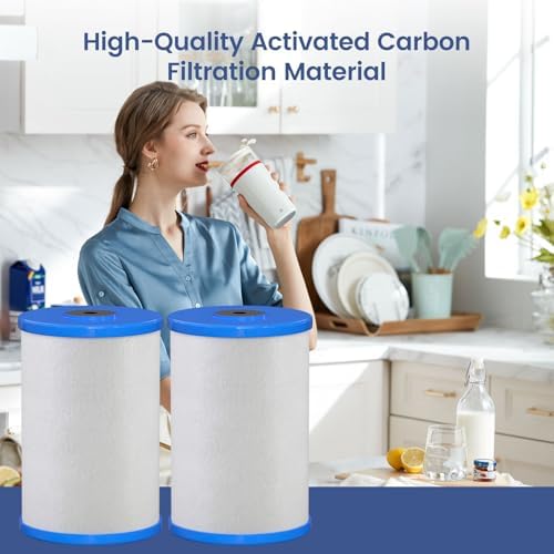 HG-CB6 CB6 Carbon Block Water Filter Replacement Compatible with Hydronix HG-CB6 Hydro Guard Filter and MP and MPC System 0.5 μ, 4.5" D x 6.5" H 2 Packs - Image 5