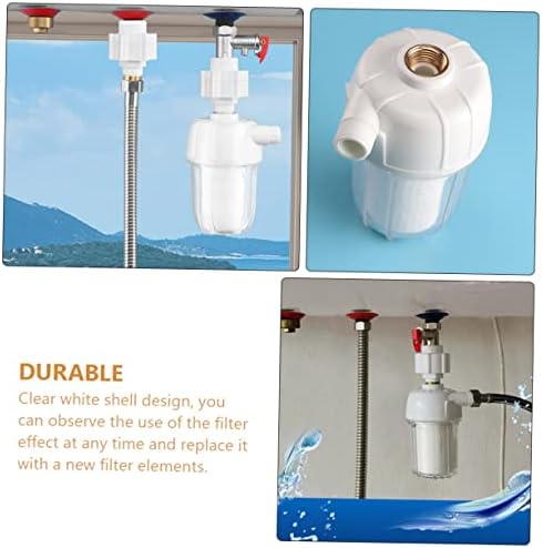 Holibanna Washing Machine Water Filter Household Hot Water Prefilter Reduces Sediment and Anti-Scale Compatible Most Washers Easy Installation - Image 4