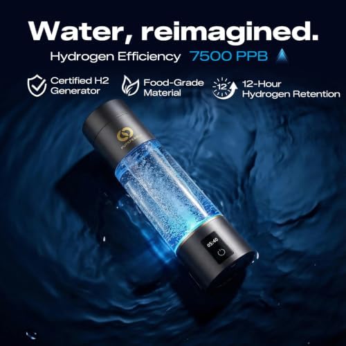 PUREPEBRIX Hydrogen Water Bottle Generator | IHSA Certified 7560 PPB - Image 3