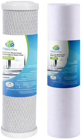 CFS Reverse Osmosis Water Filter Kit 10" Sediment Carbon 1 Set by CompleteFiltrationServices