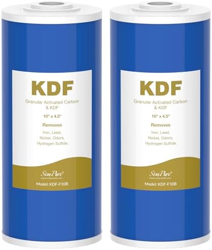 SimPure 10" x 4.5" Whole House GAC Carbon and KDF Water Filter Cartridge by SimPure_Water