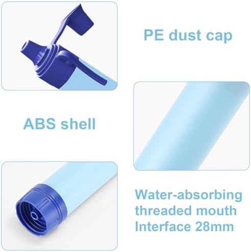 Portable Water Filter Straw Kit, Personal Water Filtration System for Camping Backpacking Hiking Emergency Survival Preparedness Outdoor Travel (2) - Image 6