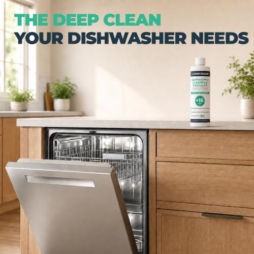 Think Crucial Dishwasher Cleaner & Descaler, 15 Uses, 75% Savings Per Use – 32% Citric Acid Liquid Concentrate – Whirlpool, Bosch, KitchenAid, Samsung, LG – 16 FL OZ - Image 7