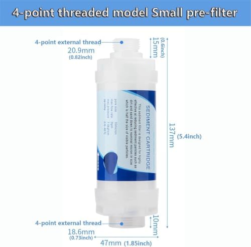 1-Micron Sediment Filter with 4-Point Thread for Household Appliances - Image 6