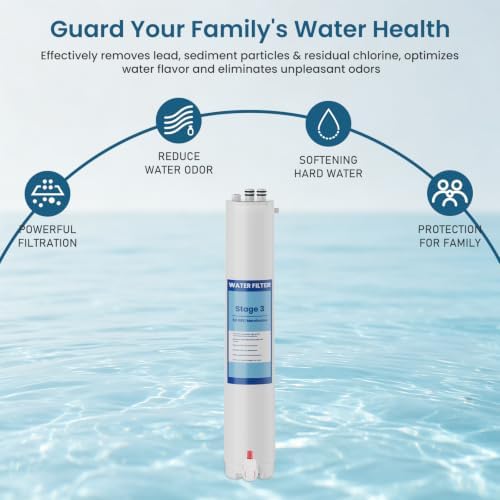 H2O Stage 3 Membrane Replacement Filter Compatible with Pure Blue H2O Stage 3 Membrane PB-TLRO3MC50T, 4 Stage PB‑TLRO4H50T Reverse Osmosis Water Filtration System 1 Pack - Image 4
