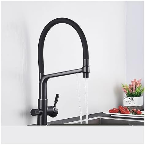 Black Water Filter Kitchen Faucet Hot and Cold Mixing Faucet 4 Colors Pure Water Faucet Kitchen Filter Faucet Water Purifier Faucet(Black Color) by Unknown