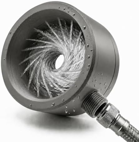 Lil' Bro 360 Ring Shower Wand - The Ultimate Undercarriage Power Washer for Men & Pets - 360 Inward Vortex Hygiene Wand - Fits Standard Shower Hoses (Gray-Big) by Unknown