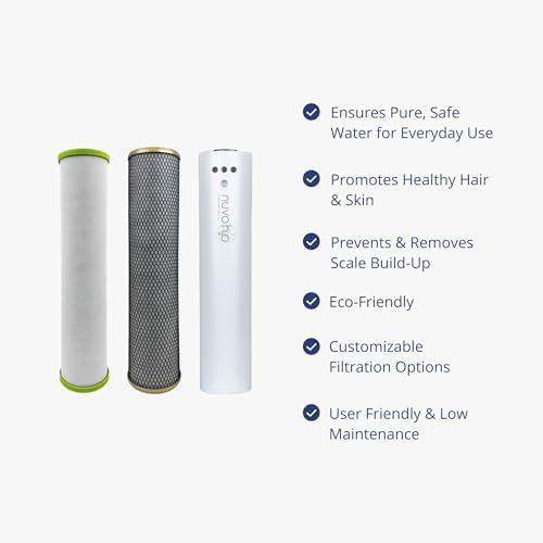 NuvoH2O Replacement Cartridge for Whole Home Manor Trio System, Advanced 3-Stage Citrus Filtered, Salt-Free Water Filter System + Water Softener with Carbon and Iron Filtration – Healthy & Pure Water - Image 4