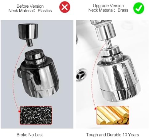 360° Swivel Kitchen Sink Faucet Aerator, Faucet Sprayer Attachment,1PC - Image 2