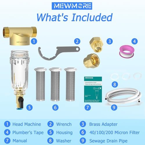 GFC40 Garden Hose Spin Down Sediment Filter with 3/4" GHT Connector - Image 7