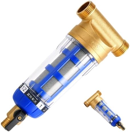 Spin Down Water Filter – Brass Pre Filter with Stainless Steel Mesh Sedimen by Unknown