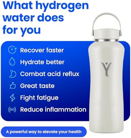 DYLN Hydrogen Water Bottle, Alkaline, Vacuum Insulated, Stainless Steel - Image 6
