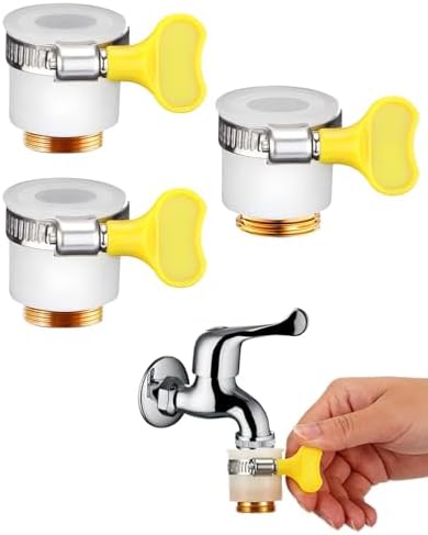 3 Pcs Adjustable Faucet Adapter Kit, Fits 13-25mm Outer Diameter Faucet. by Unknown