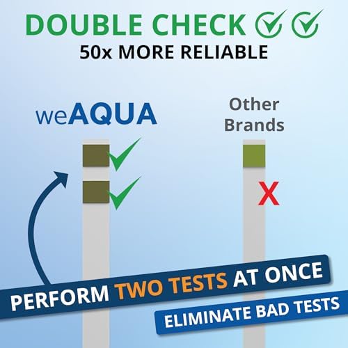 WeAQUA DoubleCheck Water Hardness Test Kit 200 Strips with Sample Cup - Image 2