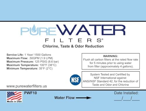 PureWater Filters PWF10 Inline Water Filter for Refrigerators & Ice Makers - Image 4