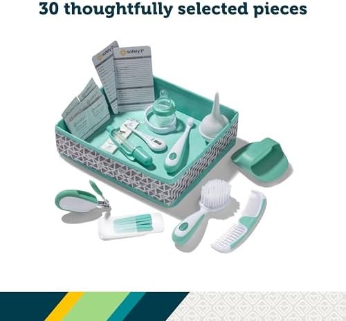 Safety 1st Nursery Care Health & Grooming Kit, Pyramids Aqua, One Size - Image 3