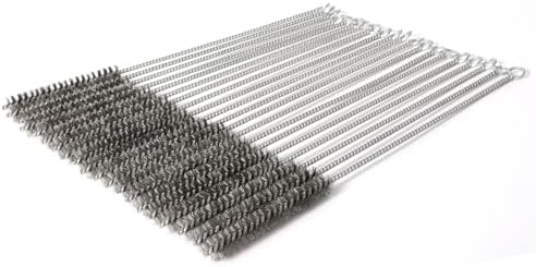 12 Inch Pipe Cleaning Brush Set with Stainless Steel Bristles, Steel Wire Tube Brush Kit for Auto Parts Polishing, Machining, Bottles, Tubes, Etc.（13mm-20pcs） by WMXXBRU