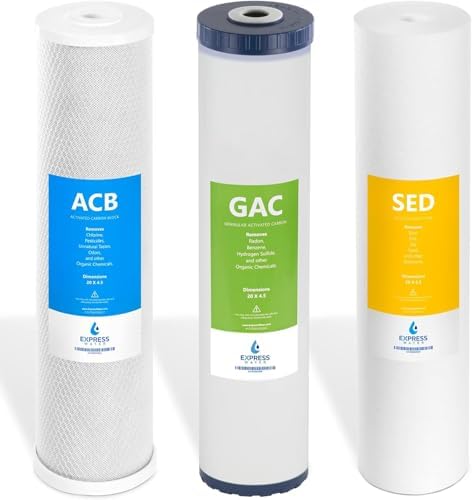 Express Water FLTWH2045CGS1 Whole House Essential Replacement Filter Set by ExpressWater
