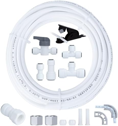 Refrigerator Water Line Kit - 1/4 Water line for Ice Maker, RO Water Filter by Unknown