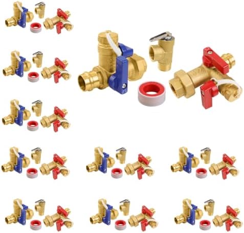 10 Sets Niikappu Tankless Water Heater Valve Kit, 3/4"FIPxPress(Tool055-10) by Unknown