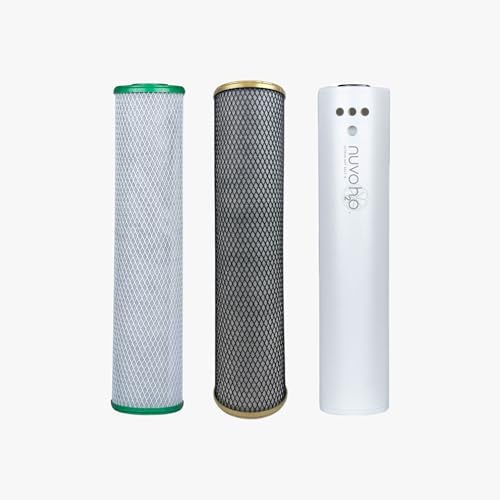 NuvoH2O Replacement Cartridge for Whole Home Trio System, Advanced 3-Stage Citrus Filtered, Salt-Free Water Filter System + Water Softener with Chloramine and Iron Filtration – Healthy & Pure Water - Image 2